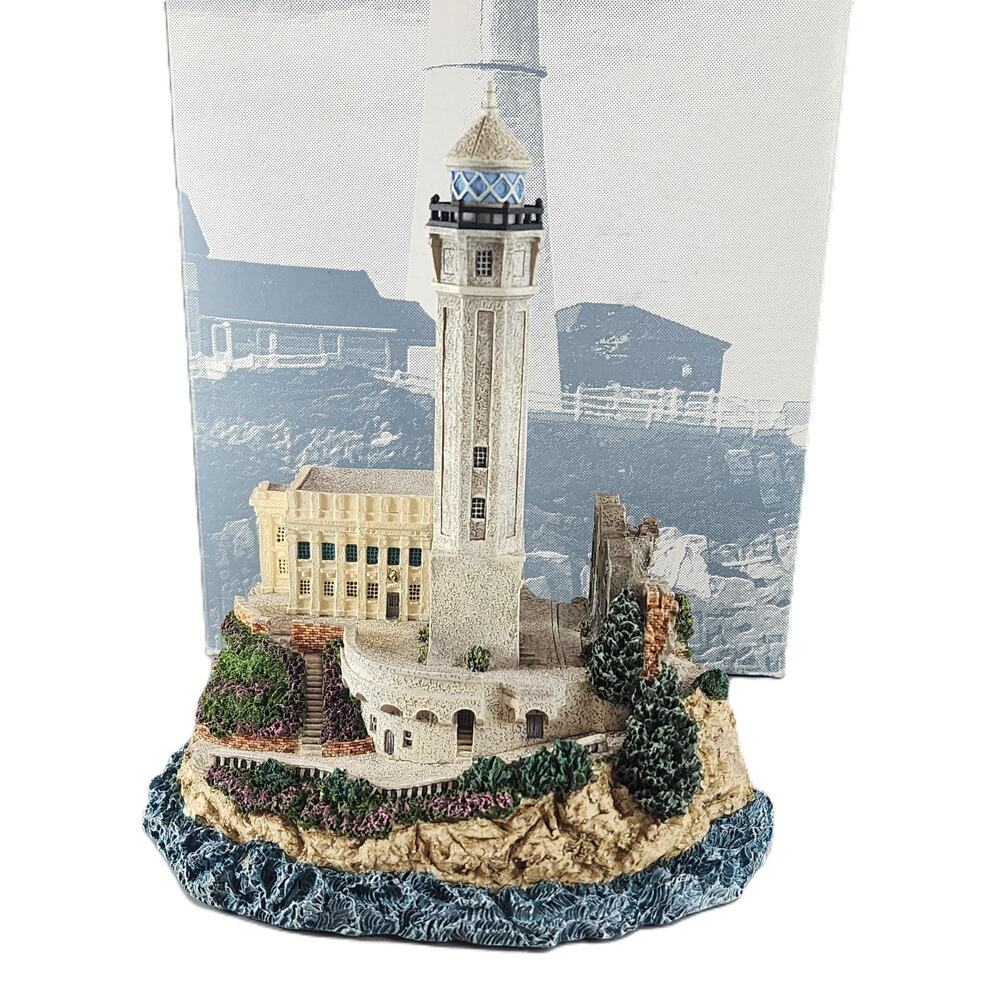 Harbour Lights Lighthouses Alcatraz Island California #417 Hand Painted